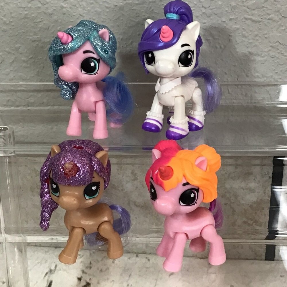 Zuru Unicorn Squad Action Figures Lot Of 4‎ Ponies All Different Posable